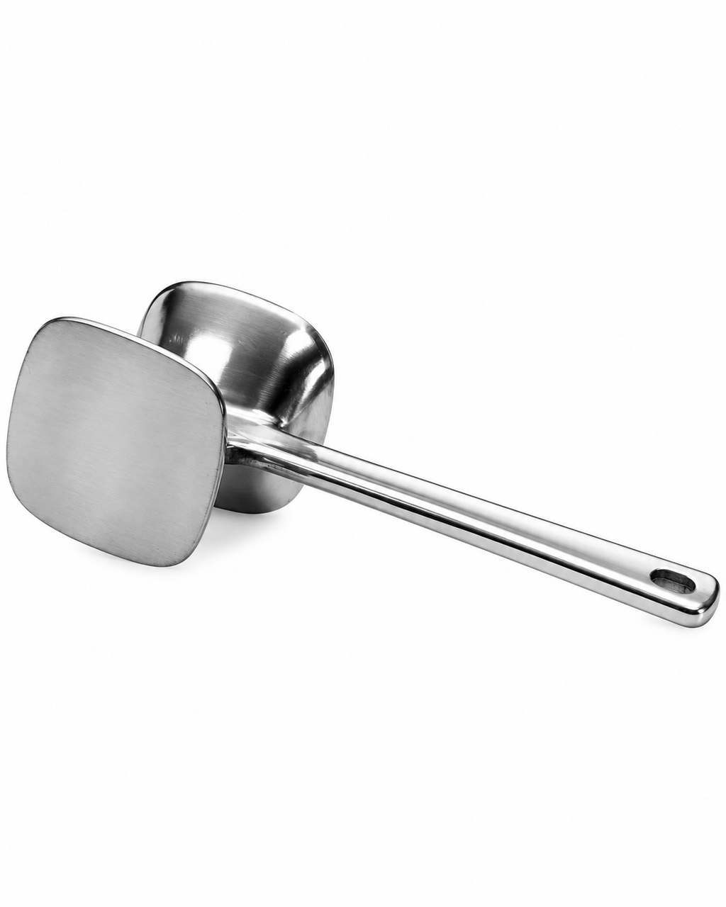 Stainless Steel Meat Tenderizer Hammer | Double-Sided Meat Mallet | Kitchen Meat Pounder | Malabar Nest