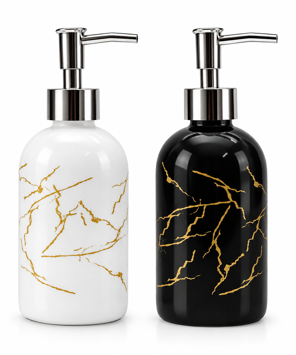 Malabar Nest Glass Hand Wash Bottle with Pump Dispenser
