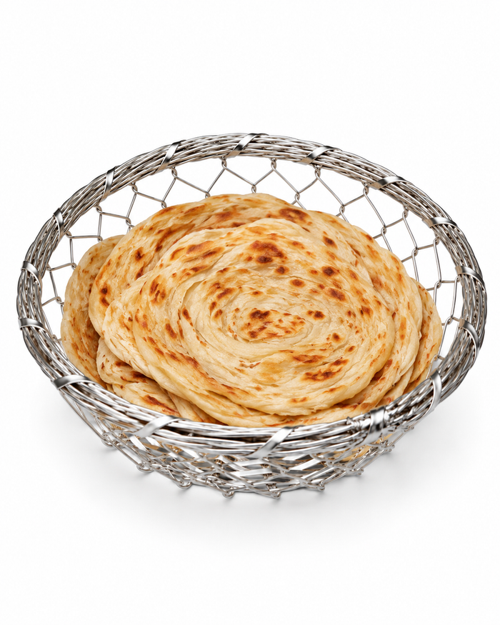 Aluminium Round Rotti Basket for Serving Roti & Chapati | Malabar Nest