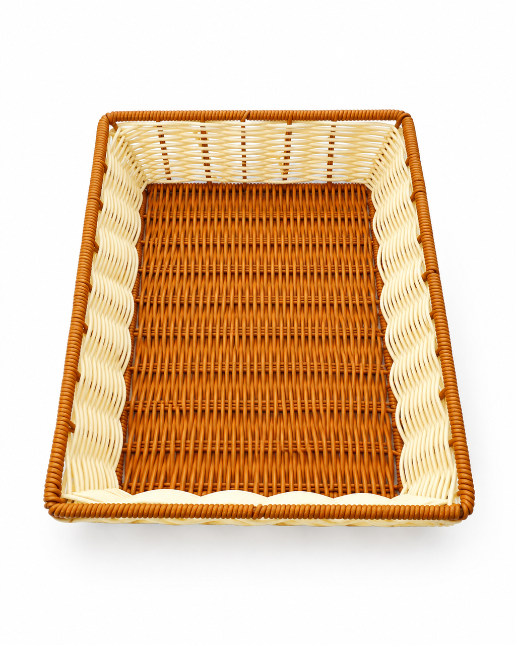Rotti Basket Polyrattan Rectangular Duo for Roti and Chapati Serving | Malabar Nest