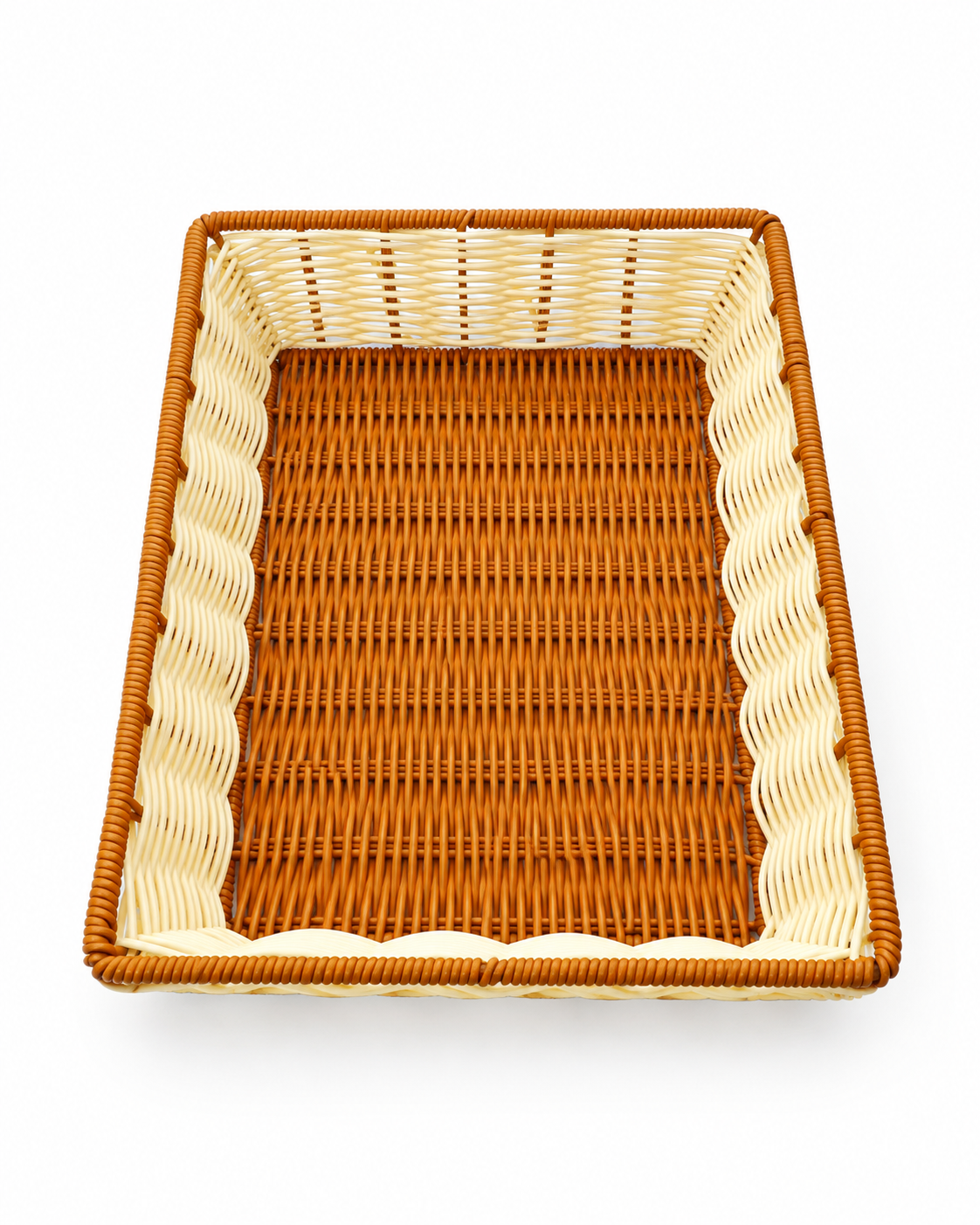 Rotti Basket Polyrattan Rectangular Duo for Roti and Chapati Serving | Malabar Nest