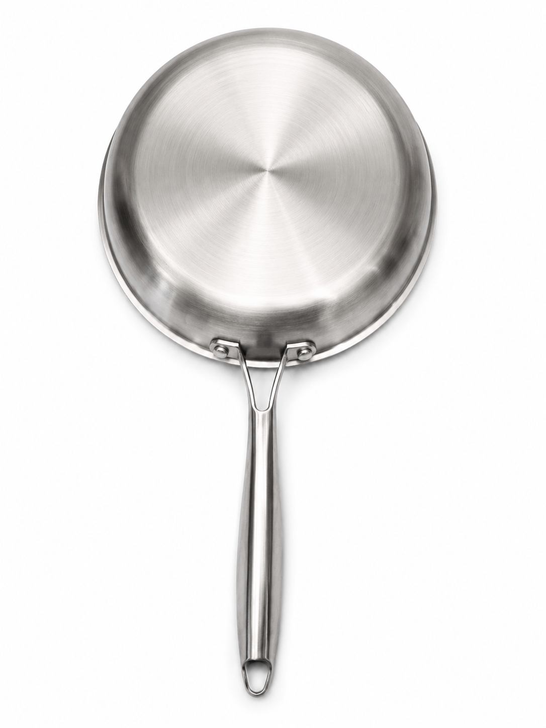 Stainless Steel Fry Pan with Stainless Steel Handle  | Malabar Nest