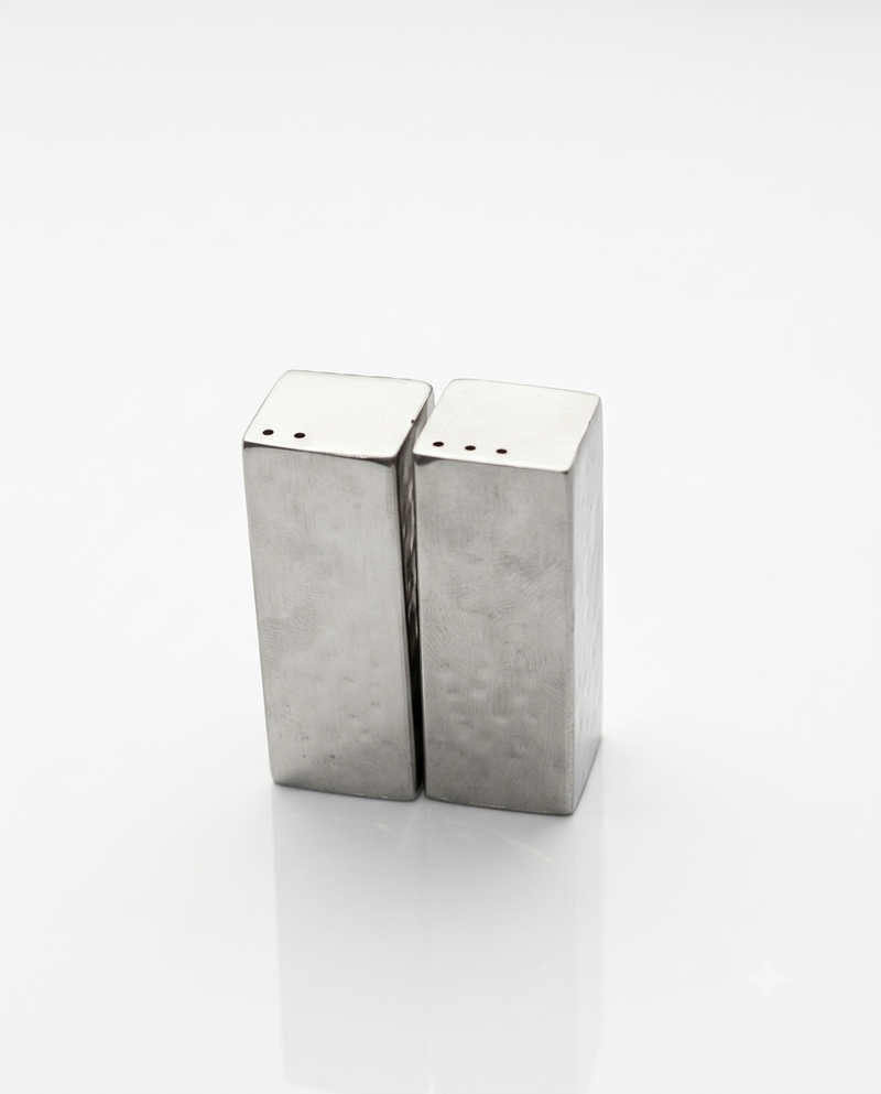 Stainless Steel Salt & Pepper Shaker Set | Premium Tabletop Seasoning Dispensers for Home, Restaurant & Hotel | Malabar Nest
