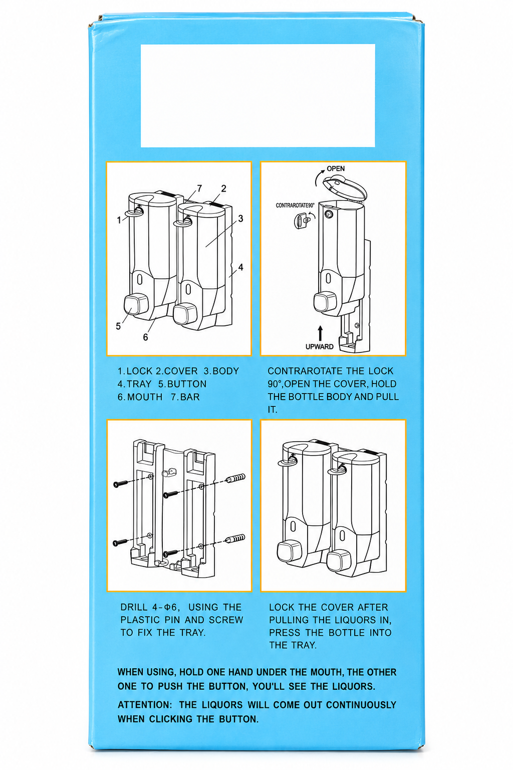 Plastic Soap Dispenser 350ml | Liquid Soap & Hand Wash Dispenser |MTC34008 | Malabar Nest
