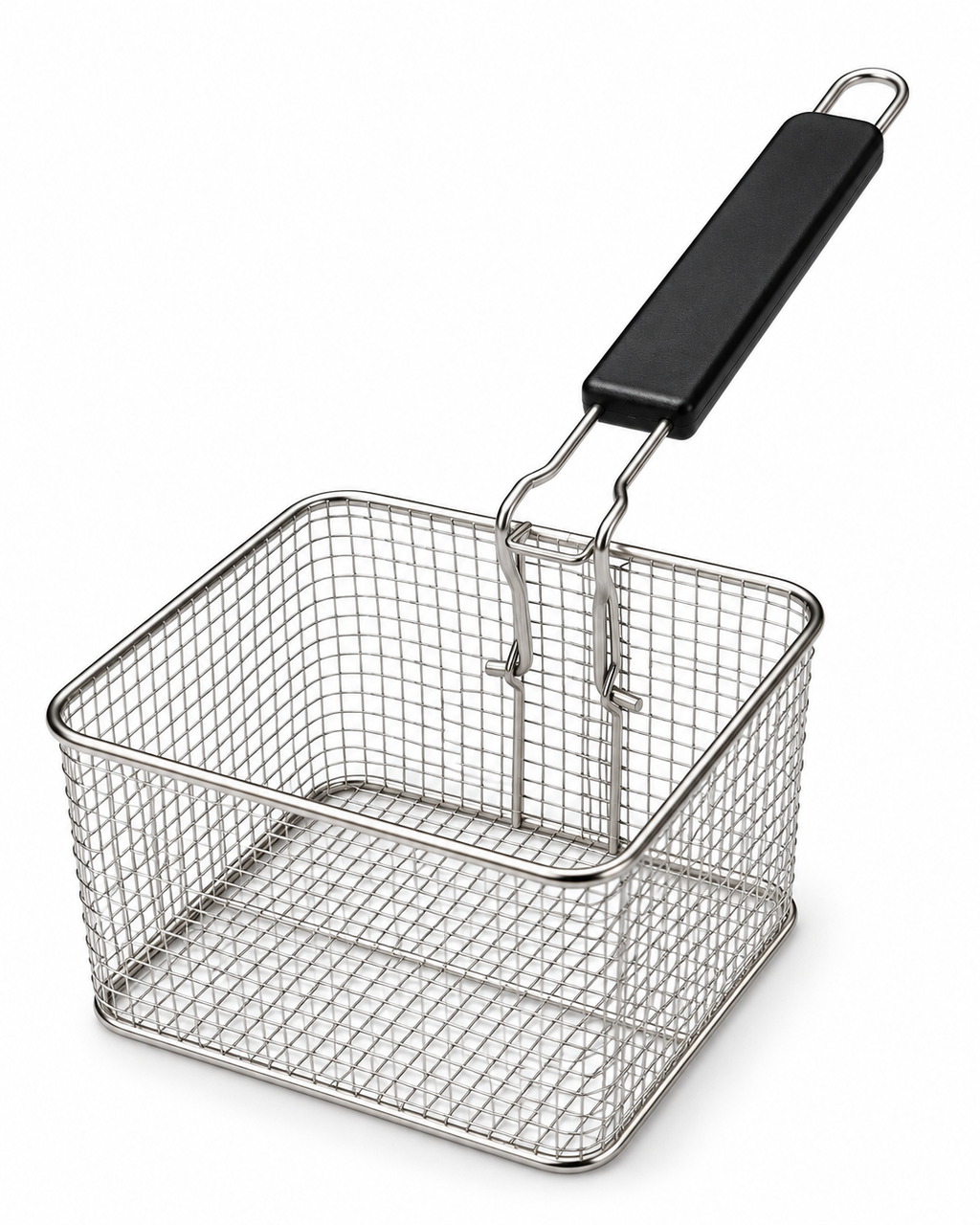 Stainless Steel Fryer Basket 23 × 20 cm with Black Handle | Deep Frying | MTC28321 | Malabar Nest