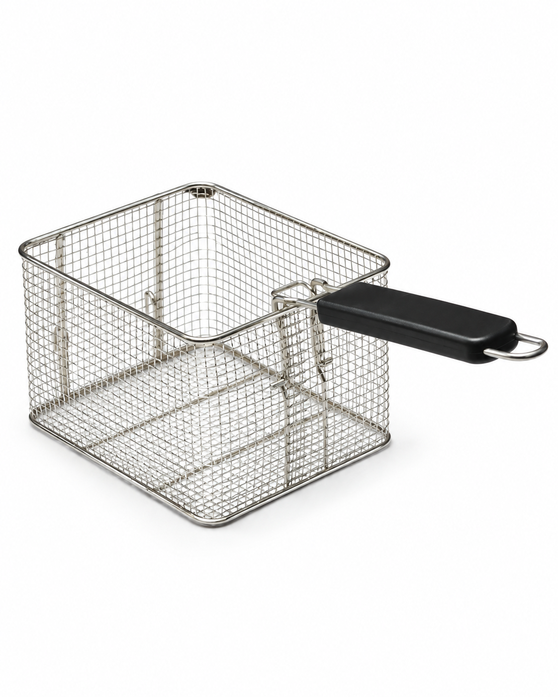 Stainless Steel Fryer Basket 23 × 20 cm with Black Handle | Deep Frying | MTC28321 | Malabar Nest