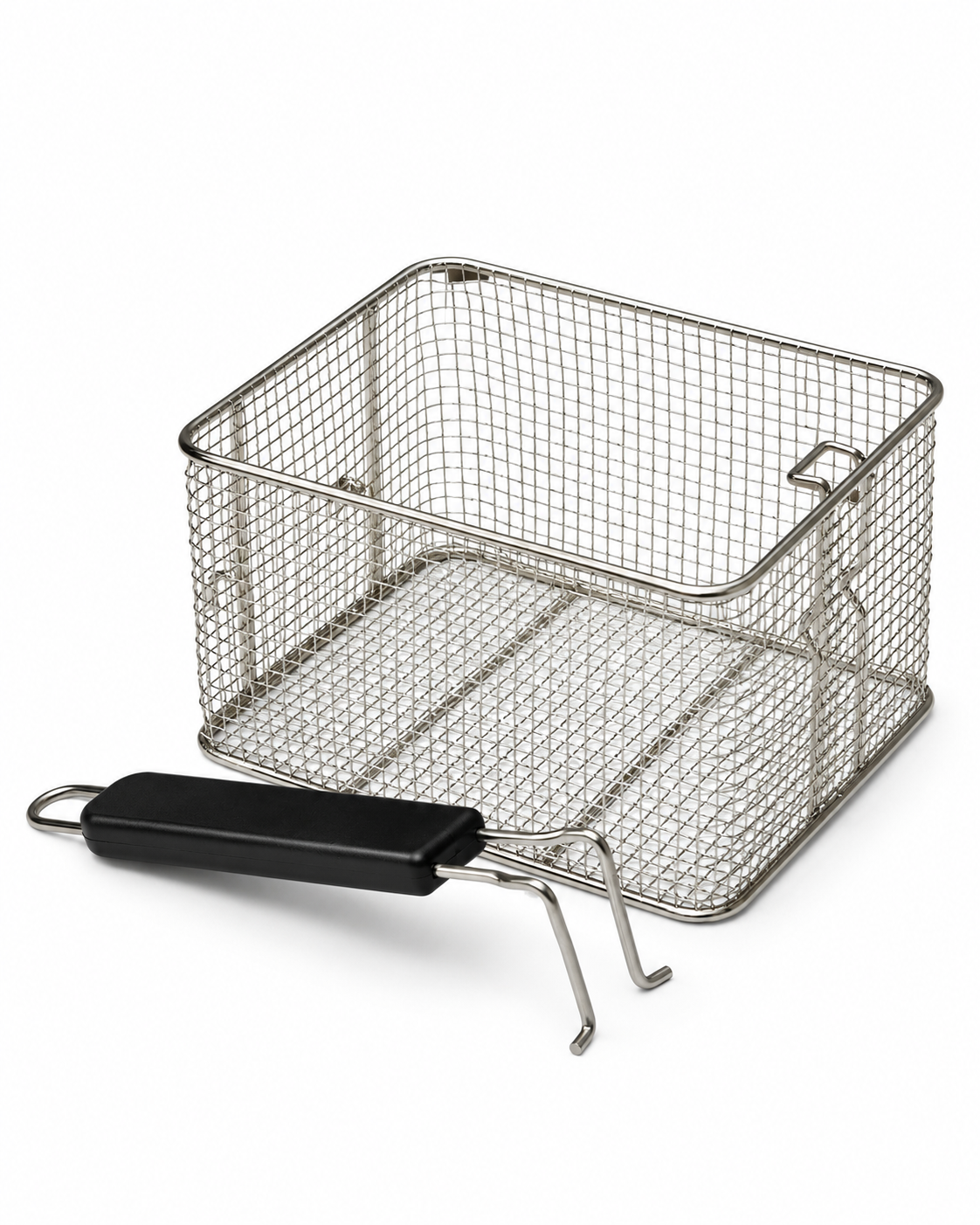 Stainless Steel Fryer Basket 23 × 20 cm with Black Handle | Deep Frying | MTC28321 | Malabar Nest