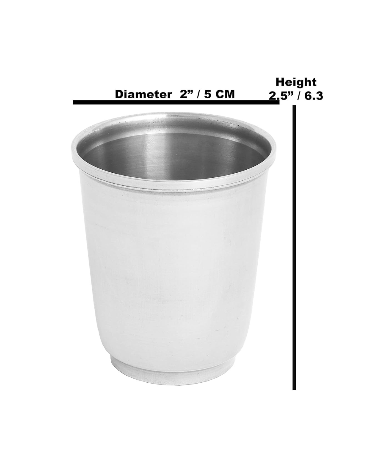 Stainless Steel Payasam Glass 100 ML Set of 6 |Malabar Nest