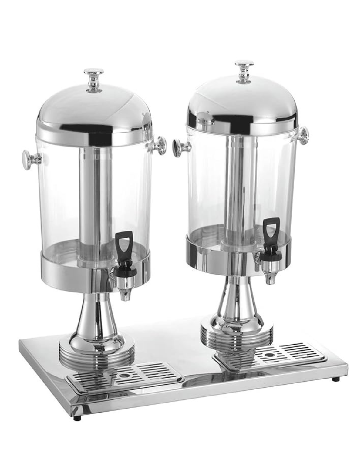 Stainless Steel Double Juice Dispenser 16 Liters with Tap & Ice Tube | Malabar Nest