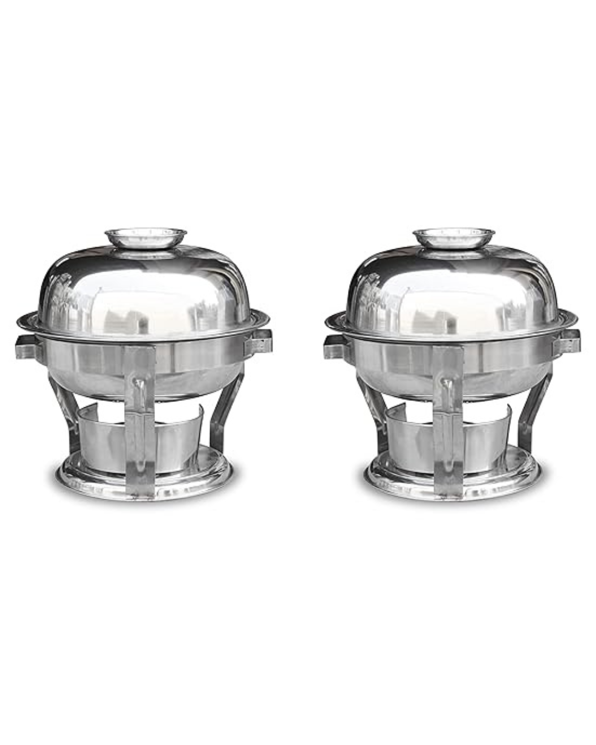 Stainless Steel Round Chafing Dish – Silver, 5 Litre|MTC0924 | Malabar Nest