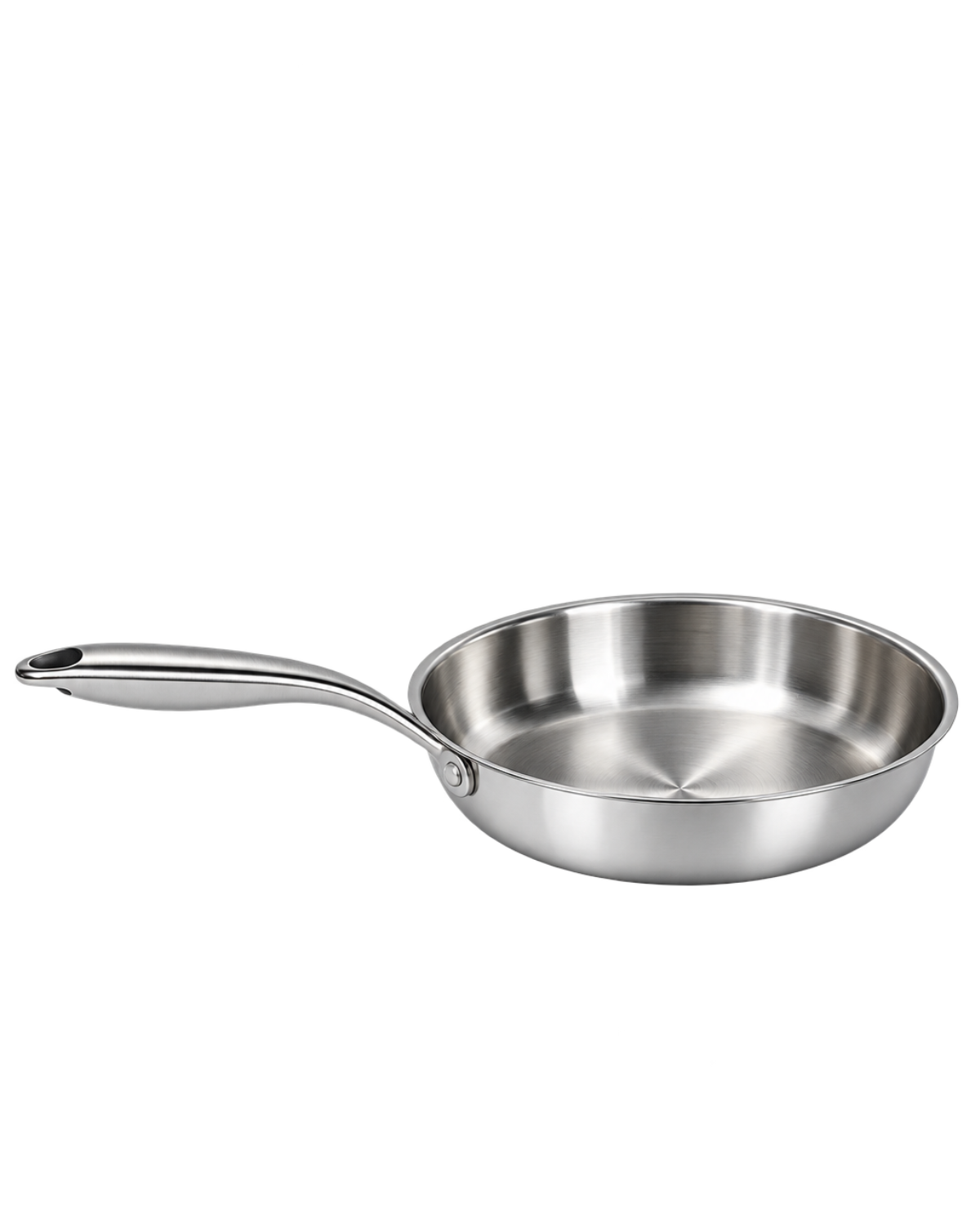 Stainless Steel Fry Pan with Stainless Steel Handle  | Malabar Nest