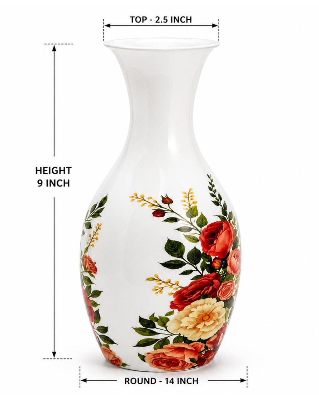 Flower Vase Iron Estelle | Decorative Floral Vase for Home&Events Décor | Malabar Nest