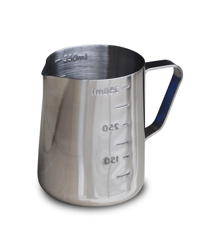 Stainless Steel Measuring Jug with Handle | Steel Measuring Beaker & Milk Frothing Pitcher | 350ml, 550ml & 900ml | Malabar Nest