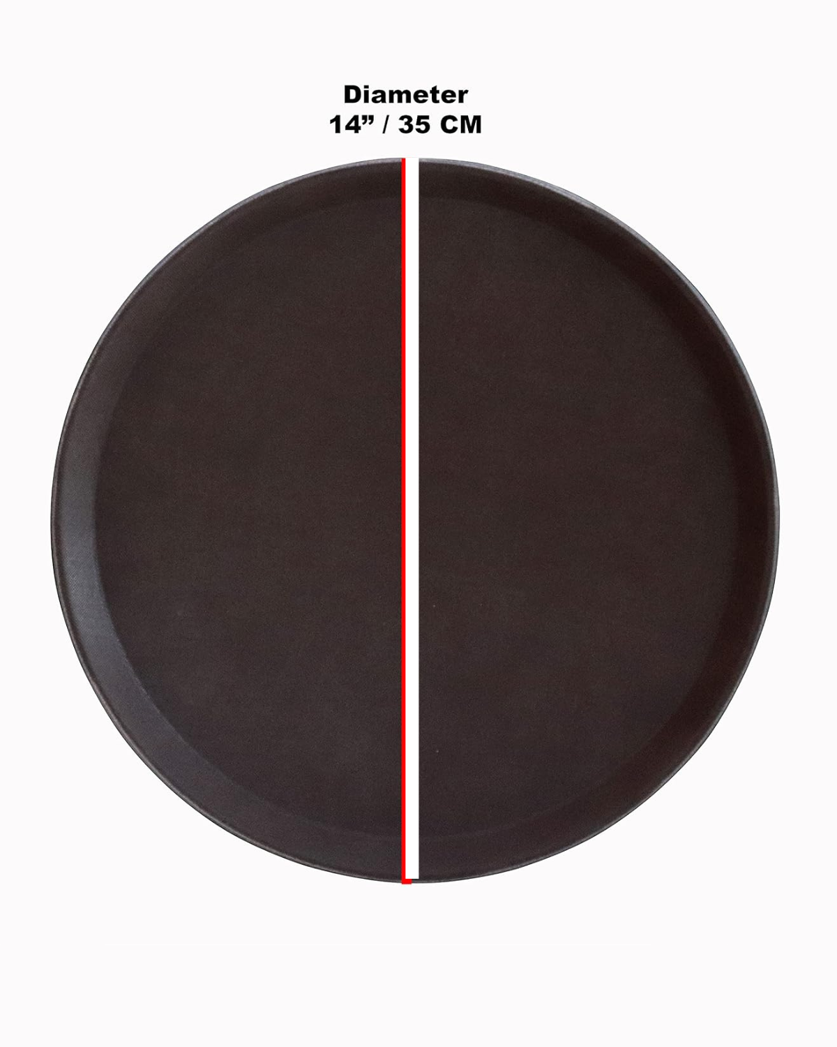 Round Fiber Anti-Skid Serving Tray 14"| Tea & Juice Tray | Malabar Nest