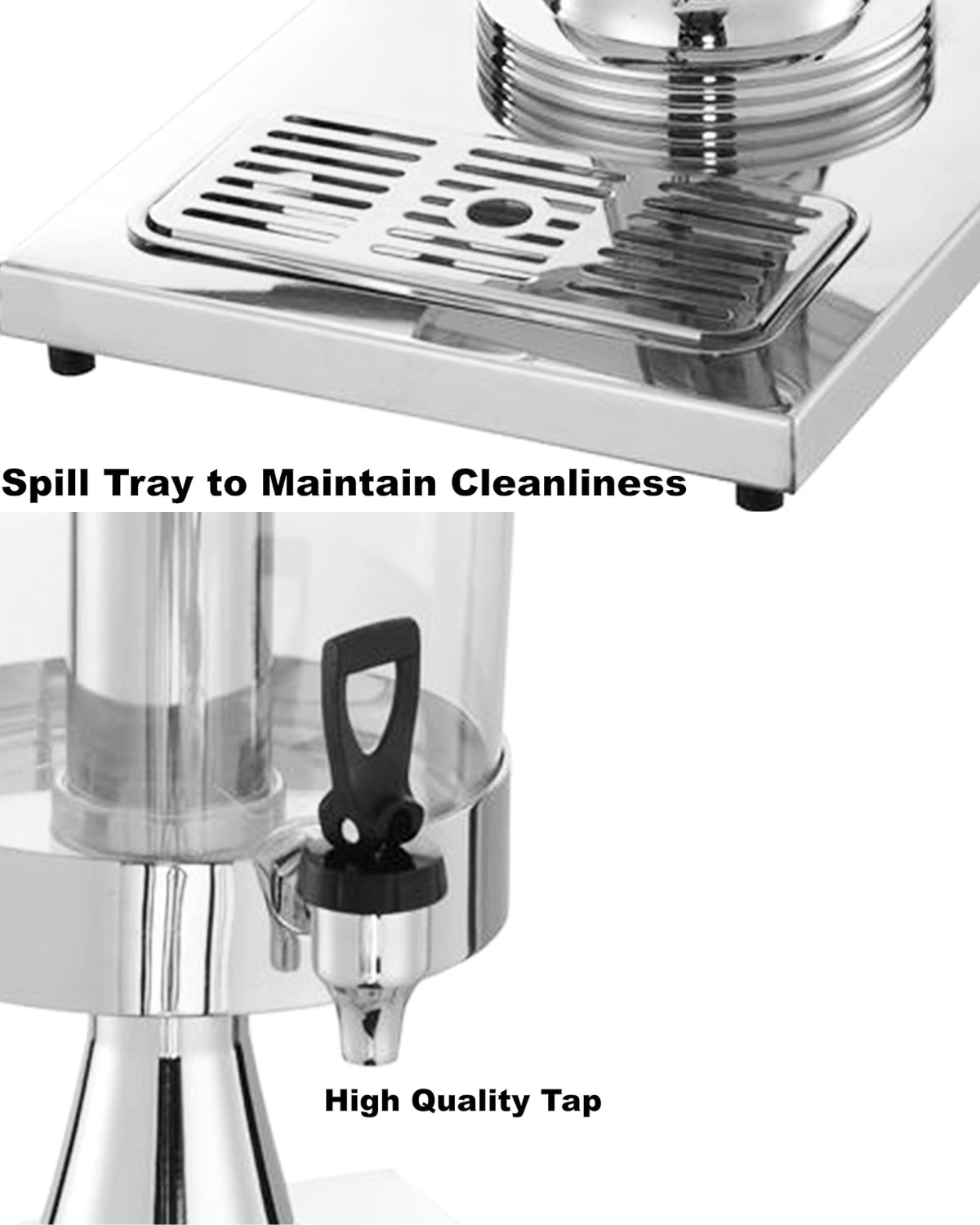 Stainless Steel Juice Dispenser with Tap | 8 Litter | Malabar Nest