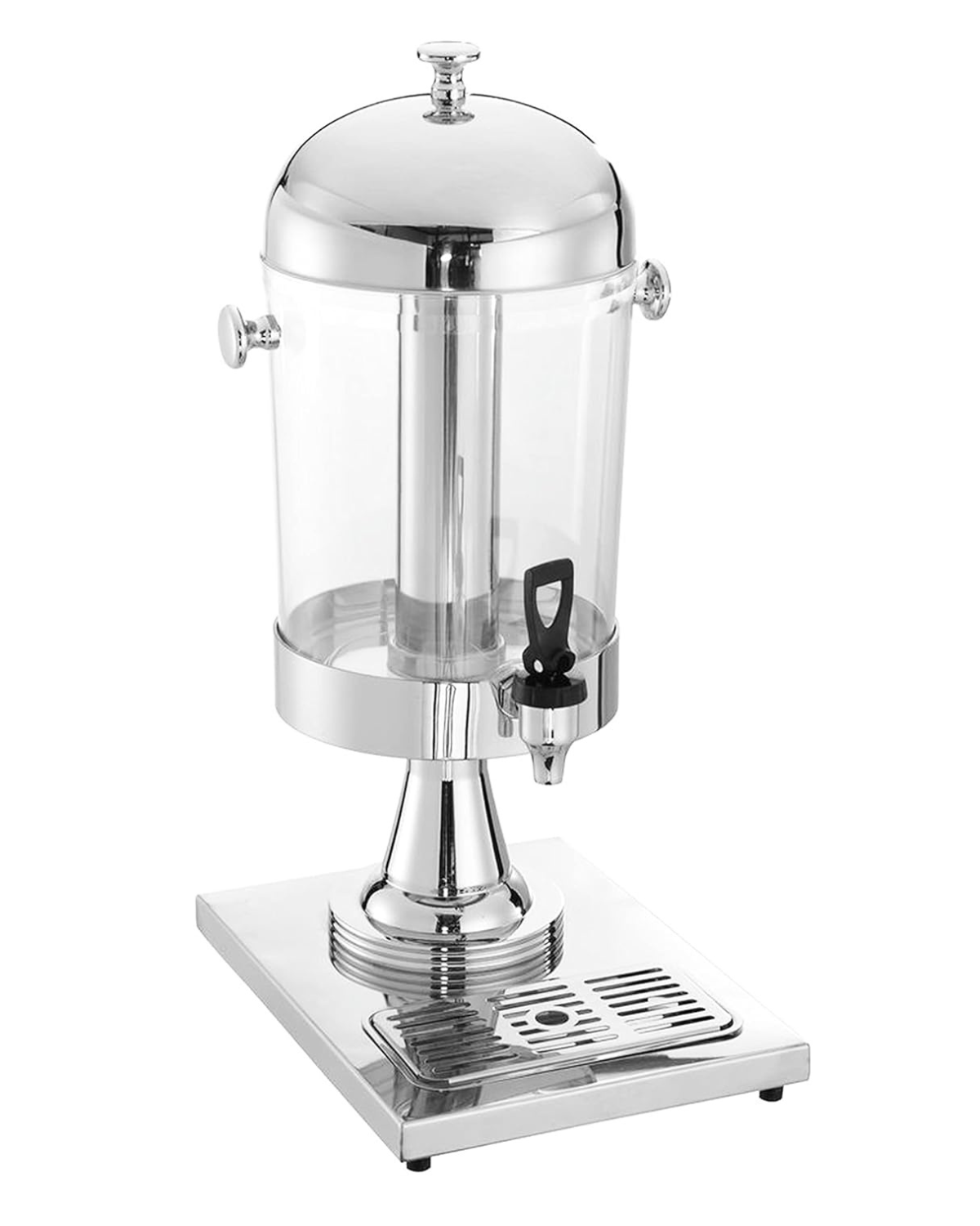 8 Liter Stainless Steel Juice Dispenser with Single Tap Silver Malabar Nest