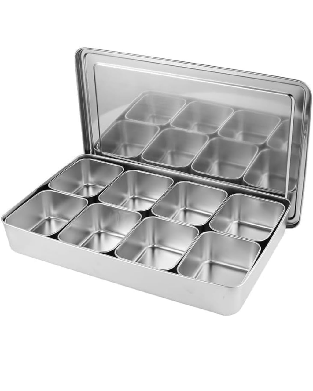 Stainless Steel Masala Box with Lid | Malabar Nest