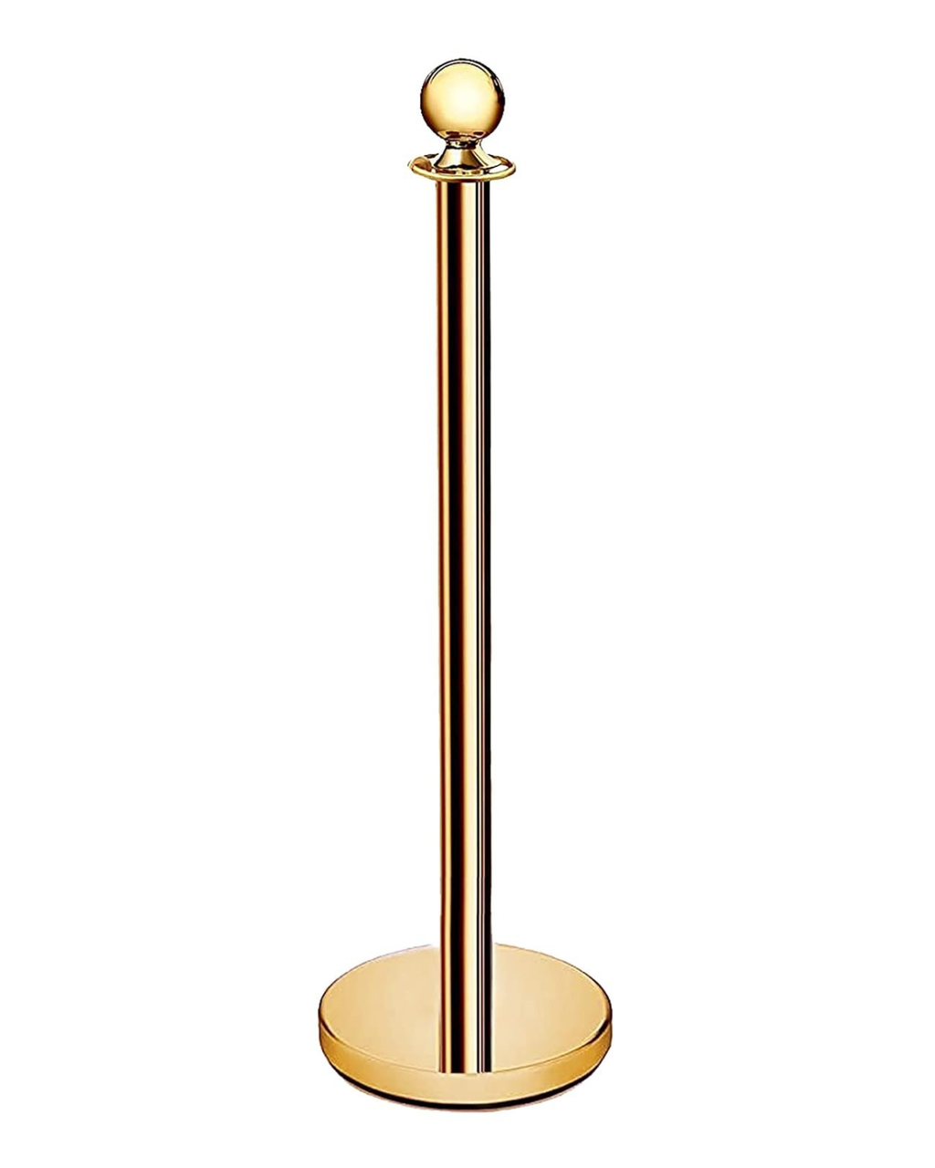 Golden Finish Queue Manager with Red Velvet Rope  | Malabar Nest