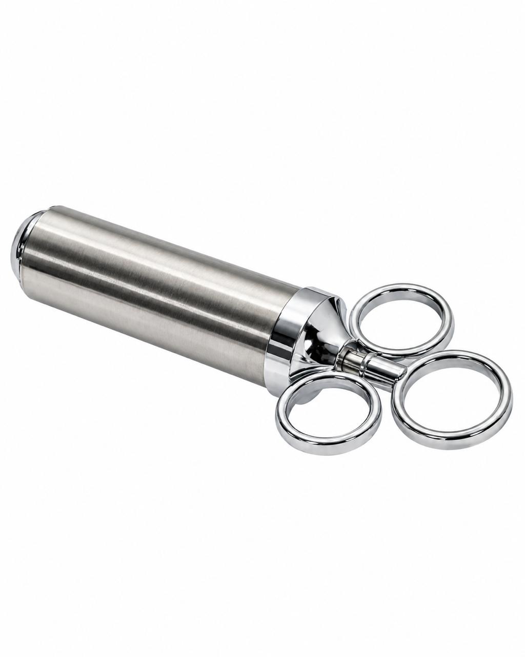 Stainless Steel Meat Marinade Injector 2 oz with 3 Needles Malabar Nest