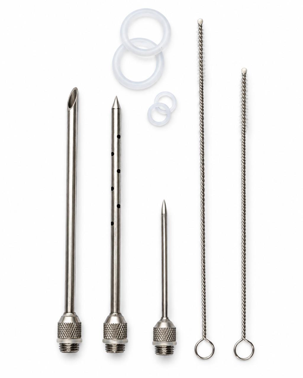 Stainless Steel Meat Marinade Injector 2 oz with 3 Needles | Malabar Nest