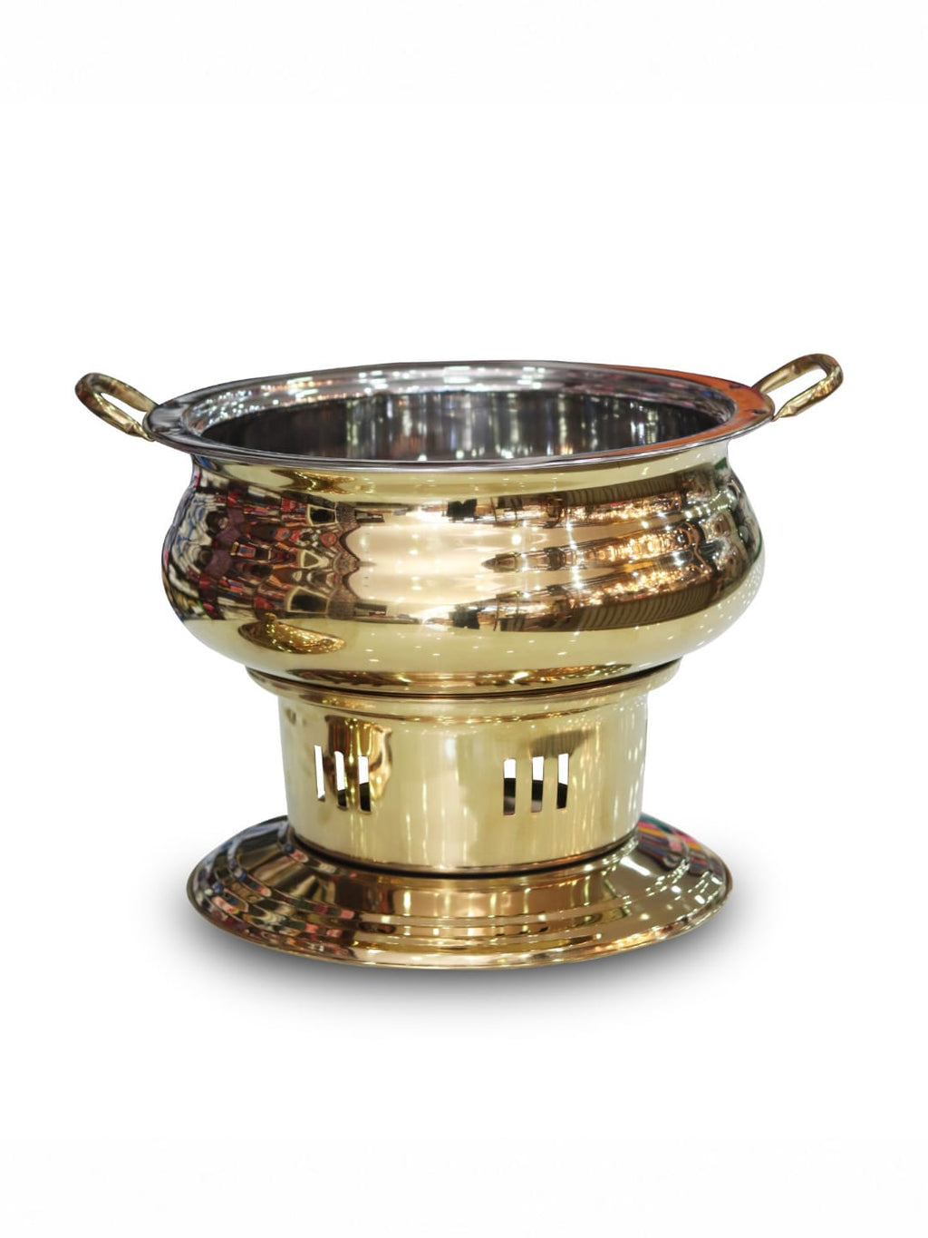 Pankaj Gold Stainless Steel Round Dish 6 Litre | MTC1489