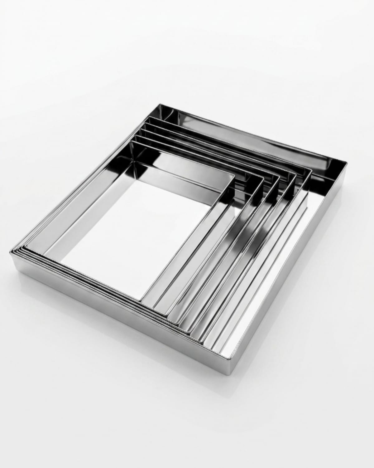 Premium Stainless Steel Sweet Tray Square | Malabar Nest