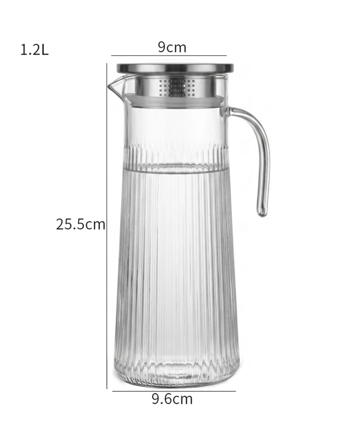 Premium Acrylic Water Jug with Stainless Steel Lid | Malabar Nest